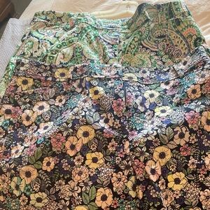 Talbots Floral and Paisley Patterned Perfect Shorts Size 14